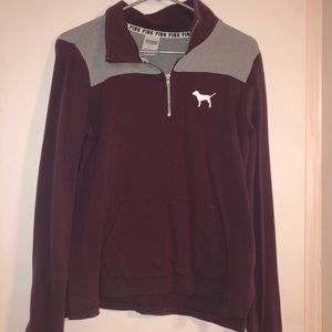 Victoria’s Secret Pink. Quarter Zip. Size small.